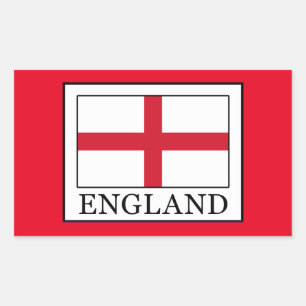 England Rechteckiger Aufkleber