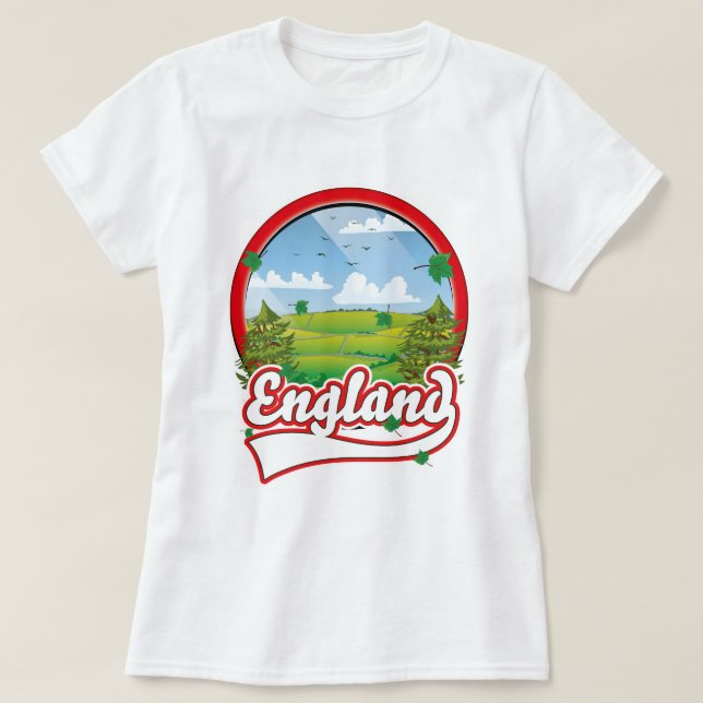 England Reiselogo T-Shirt (Design vorne)