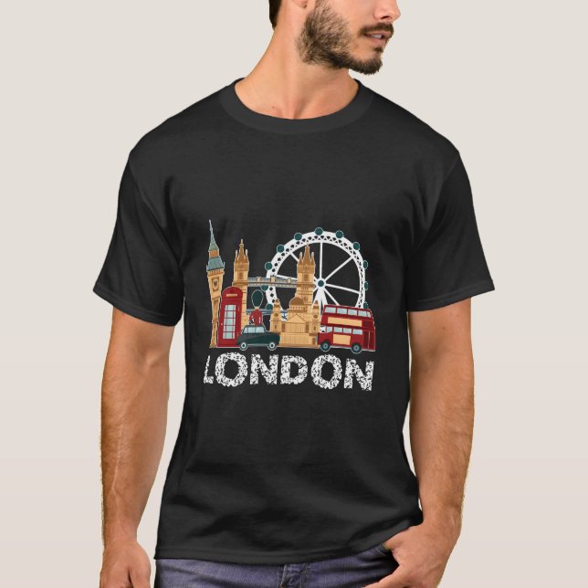 England Reisetourismus für London T-Shirt (Vorderseite)