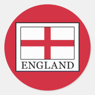 England Runder Aufkleber