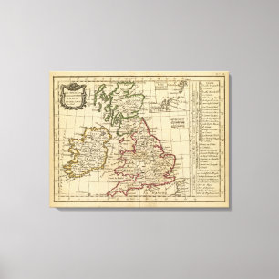 England, Schottland, Irland Leinwanddruck