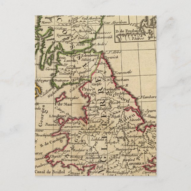 England, Schottland, Irland Postkarte (Vorderseite)