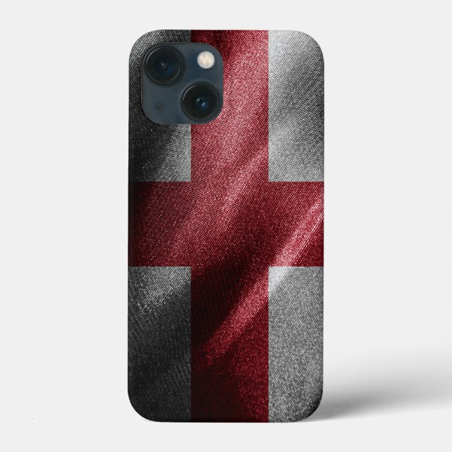 England-Seidenflagge Case-Mate iPhone Hülle (Rückseite)
