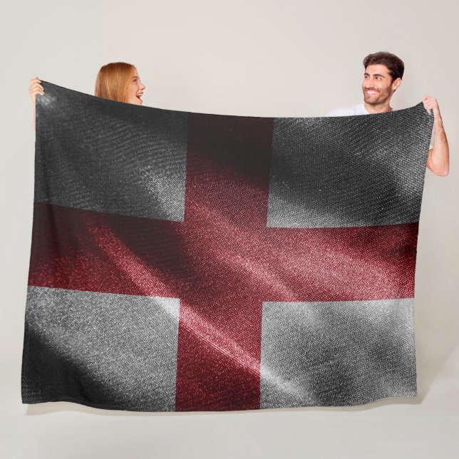 England-Seidenflagge Fleecedecke (Beispiel)