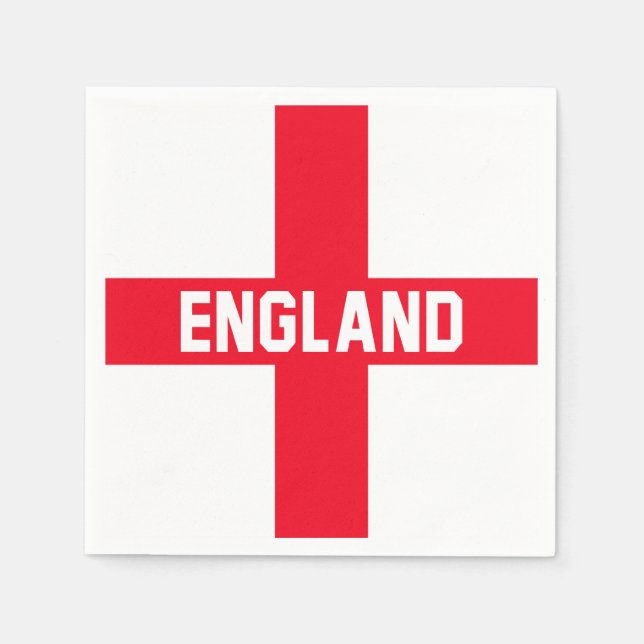 England Serviette (Vorderseite)