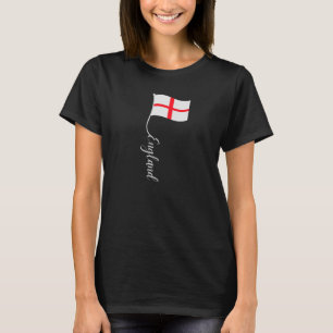 England Signature Flag Pole for English Supporters T-Shirt