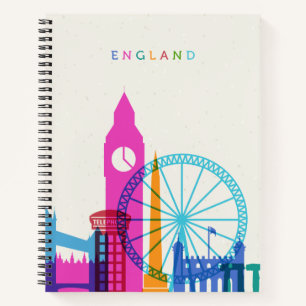 England Skyline Notizbuch