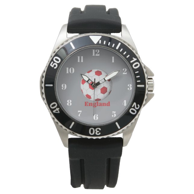England Soccer Armbanduhr (Vorderseite)