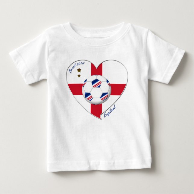 „ENGLAND“ Soccer Team. Fußball von England 2014 Baby T-shirt (Vorderseite)