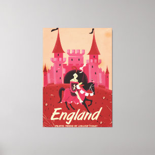 England St. George Vintage-Reiseposter Leinwanddruck