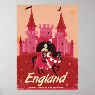 England St. George Vintage-Reiseposter Poster