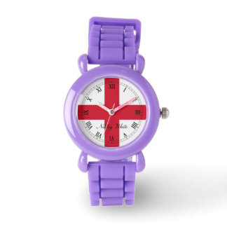 England, St Georges Cross Flag. Armbanduhr