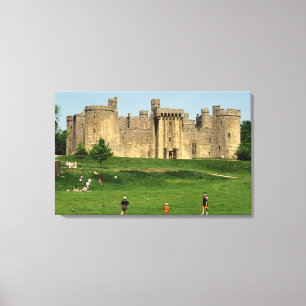 England, Sussex, Bodiam Castle. 2 Leinwanddruck