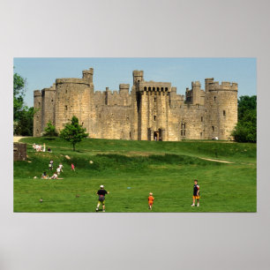 England, Sussex, Bodiam-Schloss. 2 Poster