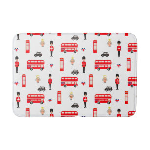 England-Symbol-Muster Badematte