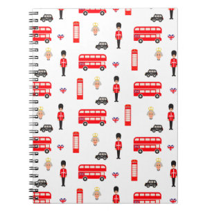 England-Symbol-Muster Notizblock