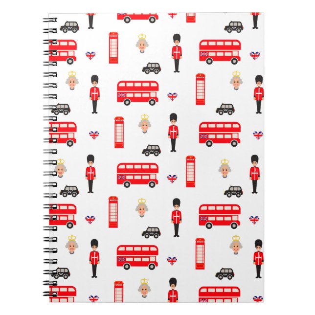 England-Symbol-Muster Notizblock (Vorderseite)