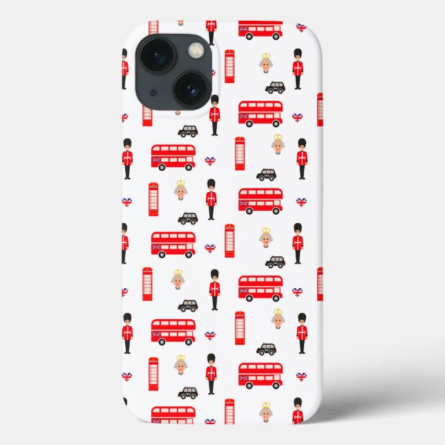 England Symbols Pattern Case-Mate iPhone Hülle (Rückseite)