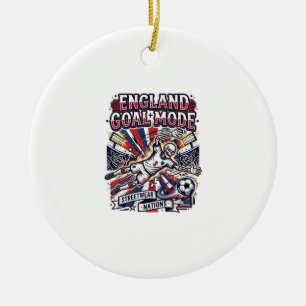 England Tor Modus Skelett Stürmer Nationen Streetw Keramik Ornament