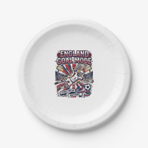 England Tor Modus Skelett Stürmer Nationen Streetw Pappteller
