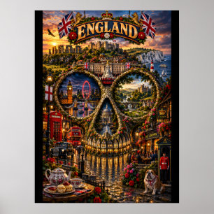 England-Totenkopf-Kunstprint State of Mind Poster