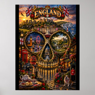 England-Totenkopf-Kunstprint | State of Mind Poster