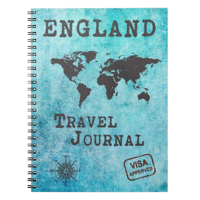 England Travel Journal Vacances Trip Planner (Devant)