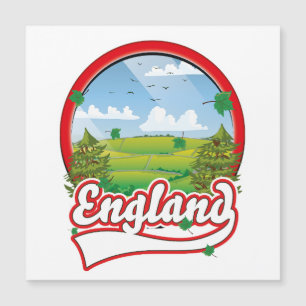 England Travel Logo Magnetkarte
