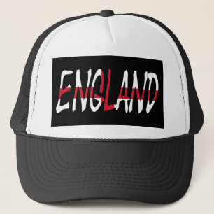England überlagerte sich auf englischer Flagge. Truckerkappe