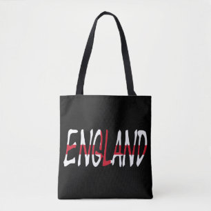 England überschneidet sich mit englischer Flagge Tasche
