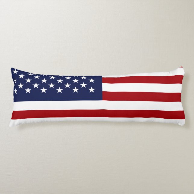 England und amerikanische Flagge Seitenschläferkissen (Vorderseite)