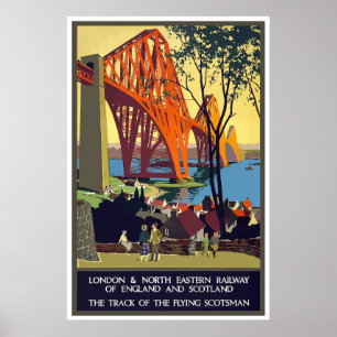 England- und Schottland-Reise-Plakat Poster