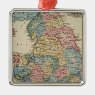 England und Wales 2 Silbernes Ornament