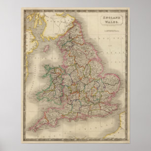 England und Wales 3 Poster
