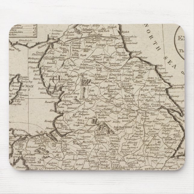 England und Wales 6 Mousepad (Vorne)