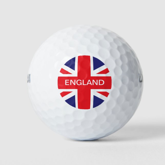 England Union Jack Flag Golfball (Vorderseite)