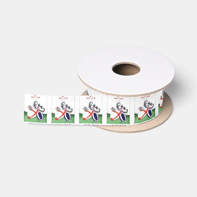 England V scoland Rugbyballs von den tony Satinband (Spule)