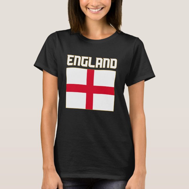 England, Vereinigtes Königreich, englische Flagge, T-Shirt (Vorderseite)