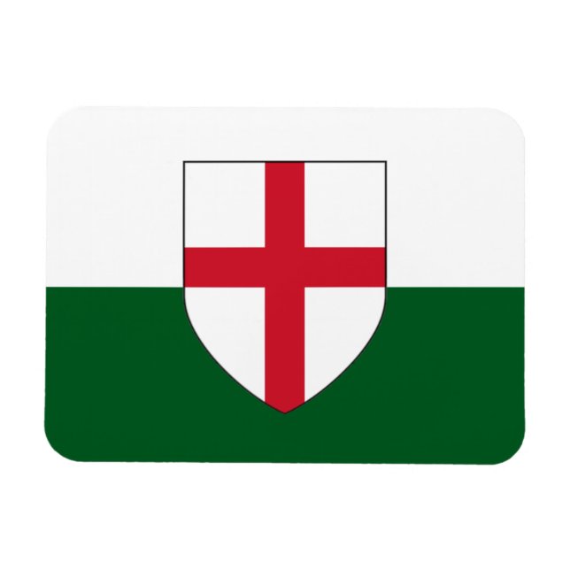 England & Wales Flaggenmagnet - Schild über Farben Magnet (Horizontal)