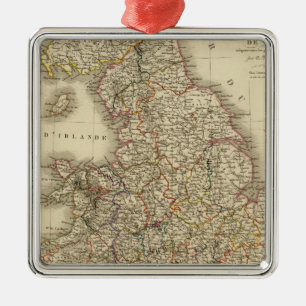 England, Wales Ornament Aus Metall