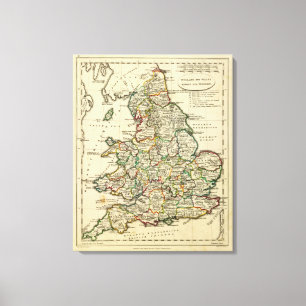 England, Wales römisch, modern Leinwanddruck