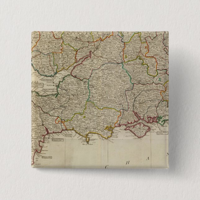 England, Wales, Süden Button (Vorderseite)