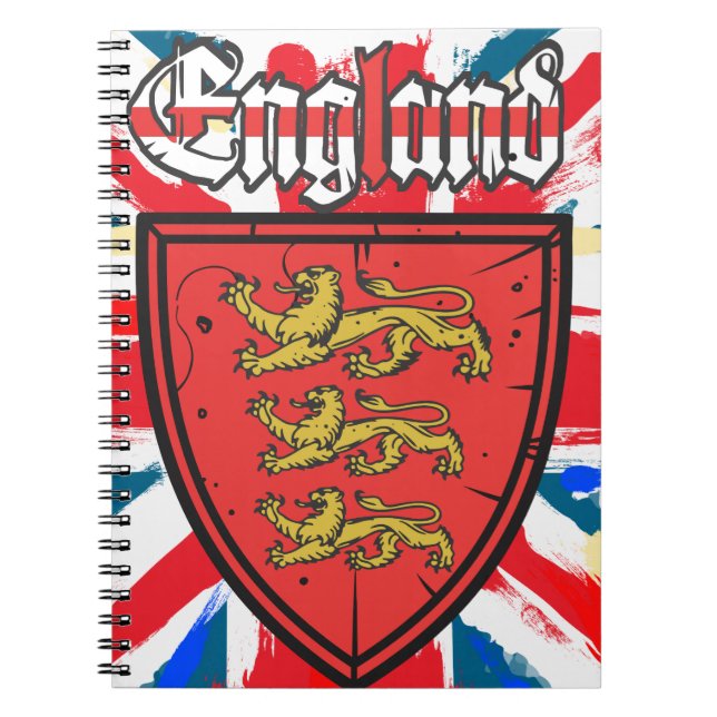 England-Wappen Notizblock (Vorderseite)