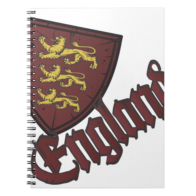 England-Wappen Notizblock (Vorderseite)