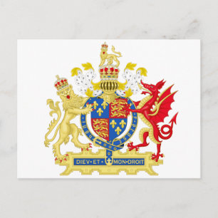 England Wappen Postkarte