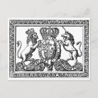 England-Wappen Postkarte