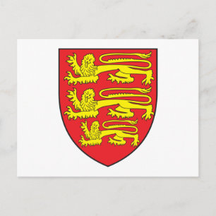 England-Wappen Postkarte