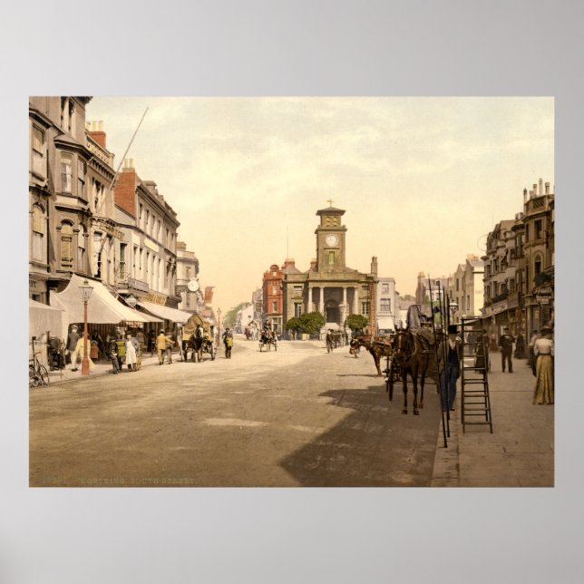 England, Worthing, West Sussex, Großbritannien Poster (Vorne)