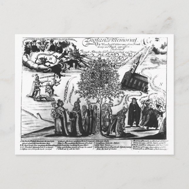 Englands Gedenkstätte Postkarte (Vorderseite)