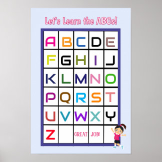 Englisch ABC Poster